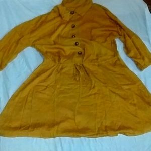 3for$25🥰🥰🥰Woman size10 mustard yellow dress